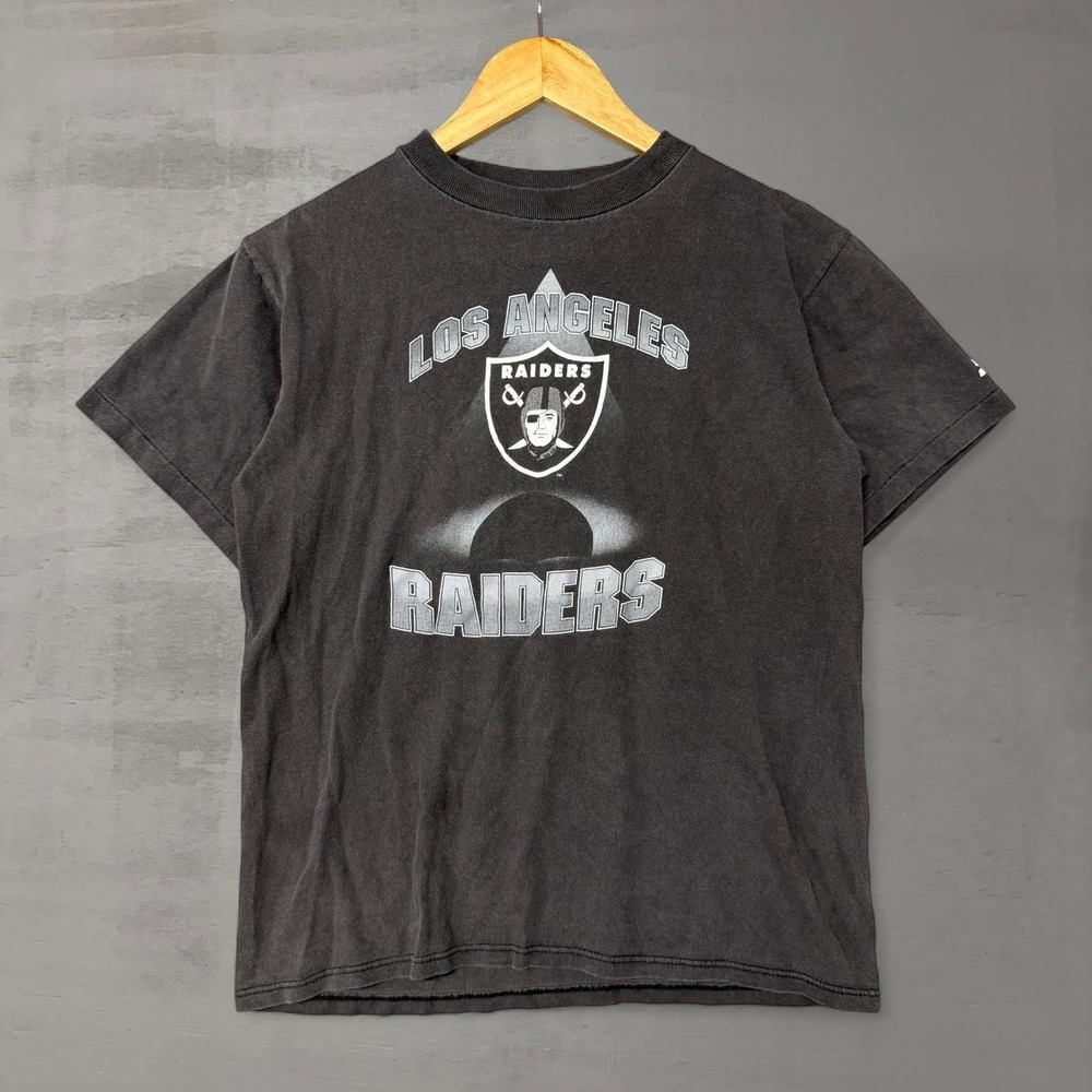 Starter Los Angeles Raiders Vintage Shirt Black 90s Graphic Youth 18-20‎